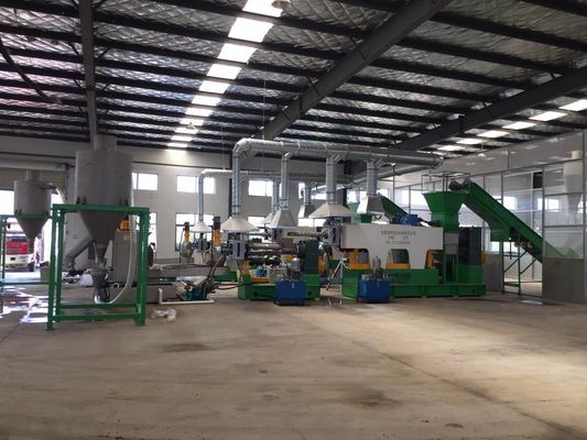 quality  PP Raffia Bag Granulating Plastic Recycling Machine Line 380V 50HZ factory