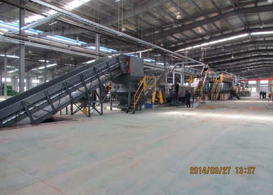 PET Bottle Recycling Line With Cutting Washing Plastic Waste Recycling Machine