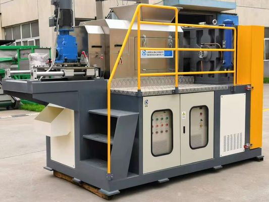 Rotating 400mm 1t/H Plastic Squeezing Dryer For PE Film