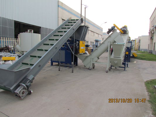 380V Bottle Washing Line , 300kg/H Film Washing Machine