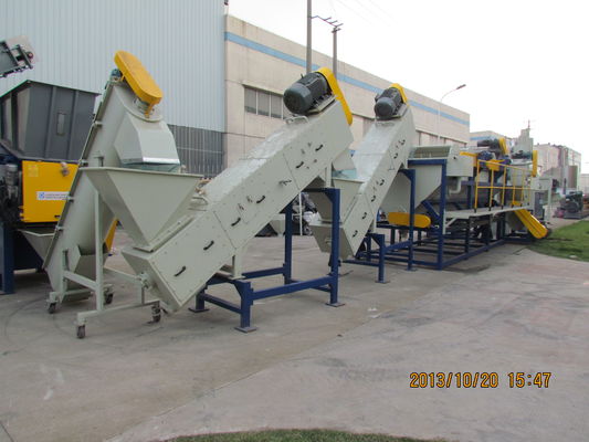 380V Bottle Washing Line , 300kg/H Film Washing Machine