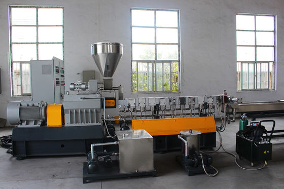 PET Parallel Double Screw Plastic Granulating Line