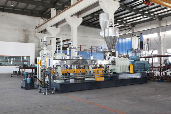 PET Parallel Double Screw Plastic Granulating Line