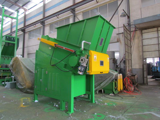 87pcs Rotary Blade 55kwx2 Single Shaft Shredder Machine