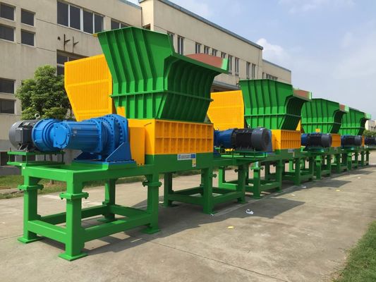 74 Blade Two Shaft Shredder , CE plastic drum shredder