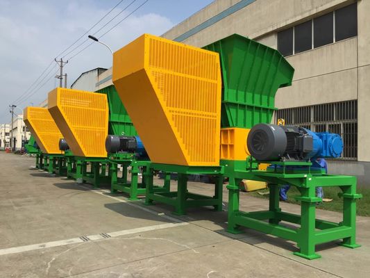 74 Blade Two Shaft Shredder , CE plastic drum shredder