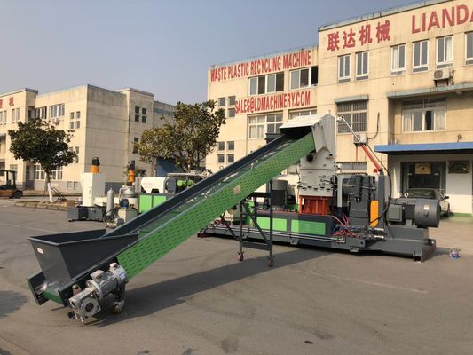 PE PP Granules Making Machine , 198mm Plastic Pelletizing Machine