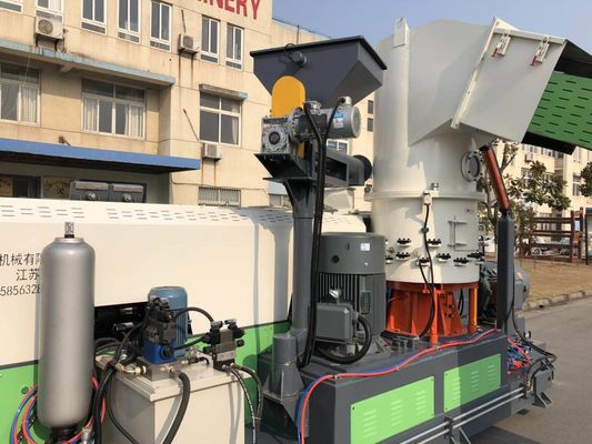 PE PP Granules Making Machine , 198mm Plastic Pelletizing Machine