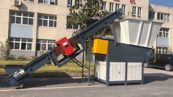 45kw 4pcs Fixed Blade Fiber Plastic Shredder Machine