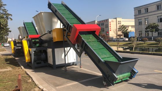 45kw 4pcs Fixed Blade Fiber Plastic Shredder Machine