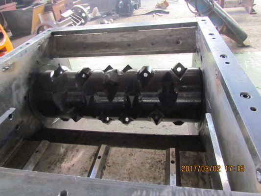 SKD 11 Single Shaft Shredder Machine For PS Lumps